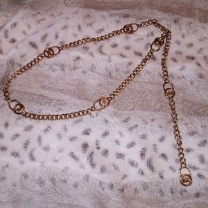 Michael Kors Gold Chain Belt MK